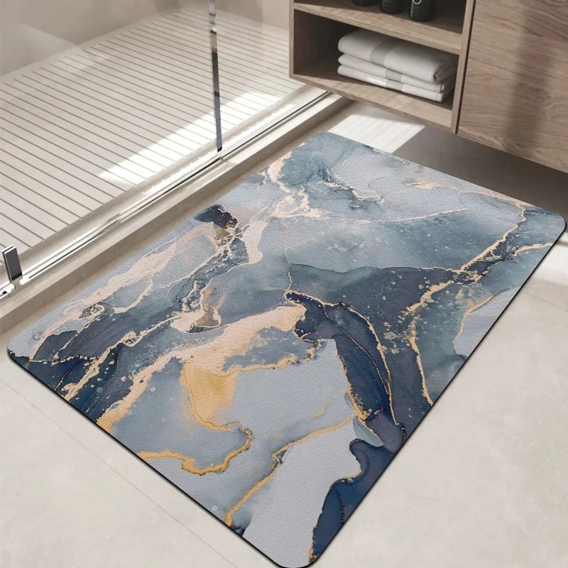 Keset Lantai Kamar Mandi Anti  - Puzzle Blank White ulasan dan harga
