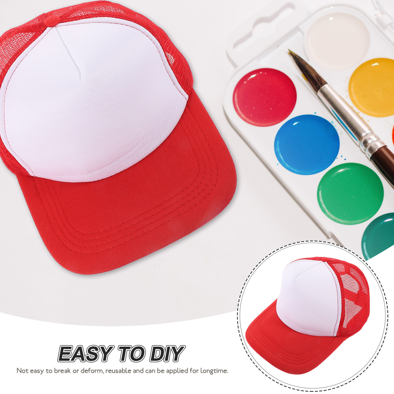 10 Buah Topi Baseball Jaring P - Hat Sublimation Blank ulasan dan harga